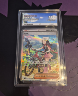 Pokemon TCG Inferno X Ace Grade 10 Hikari Dawn 115/080 SAR Full Art Holo Slab - Image 1