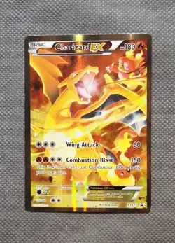 Charizard ex XY121 Full Art Rare Pokemon Red & Blue Collection Box Promo 2016 LP - Image 1