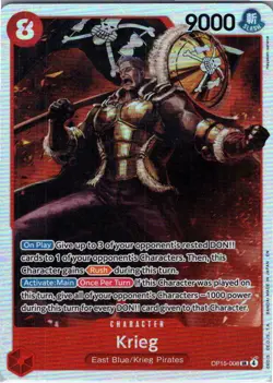 Krieg () OP15-EB04 OP15-008 Foil SR NM Adventure on Kami's Island - Image 1
