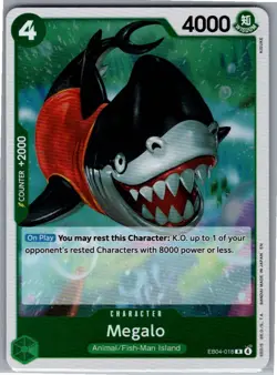 Megalo OP14 EB04-018 Foil NM The Azure Sea's Seven - Image 1