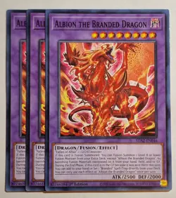 Yugioh x3 Albion the Branded Dragon SDAZ-EN046 Common 1st Edition New - Image 1