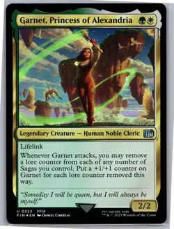 Garnet, Princess of Alexandria FIN 222 Foil U NM FINAL FANTASY - Image 1