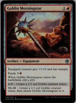 Goblin Morningstar AFR 145 Foil U NM Adventures in the Forgotten Realms - Image 1