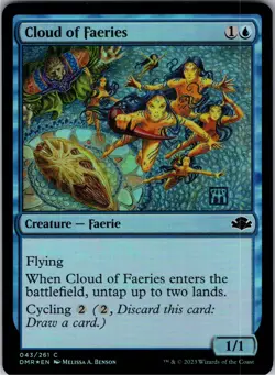 Cloud of Faeries DMR 43 Foil C NM Dominaria Remastered - Image 1