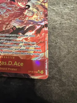 One Piece TCG Portgas D SEC Ace Alt Art (OP16-118) (English) - Image 3