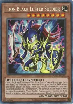 1x (EX) Toon Black Luster Soldier - TOCH-EN001 - Ultra Rare - Unlimited Edition - Image 1