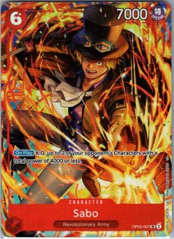 Sabo (Illustration Box Vol.5) OP-PR OP05-007 Foil SR NM One Piece Promotion Card - Image 1
