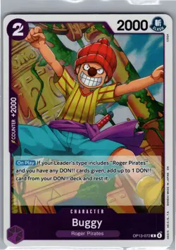 Buggy OP13 OP13-072 Foil R NM Carrying On His Will - Image 1