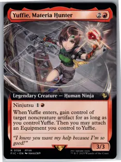 Yuffie, Materia Hunter (Extended Art) FIC 158 R NM Commander: FINAL FANTASY - Image 1