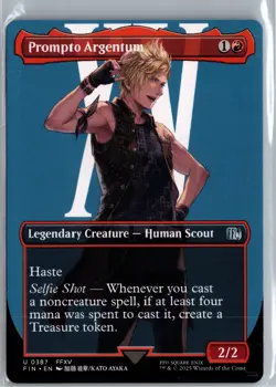 Prompto Argentum (Borderless) FIN 387 U NM FINAL FANTASY - Image 1