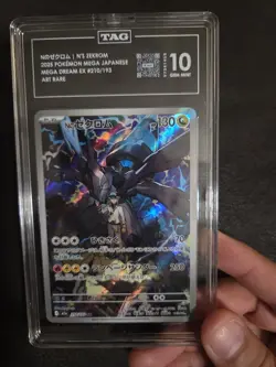 Pokemon N's Zekrom Mega Dream EX 210/193 Art Rare TAG 10 Japanese - Image 1
