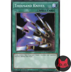 Yugioh Thousand Knives YGLD-ENB19 Common 1st Edition LP - Image 1