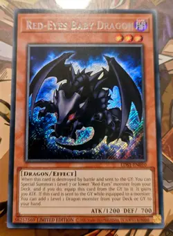 Red-Eyes Baby Dragon (Secret Rare) - LDS1-EN010 - Limited Edition - Yu-Gi-Oh TCG - Image 2