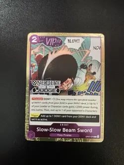 Slow-Slow Beam One Piece OP07-076 Judge Promo - Judge Pack English - Image 1