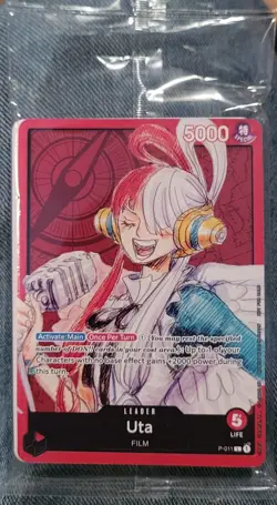 One Piece Card Game Film Red Movie Tutorial Deck Sealed Promo Pack Uta P-011 NM - Image 1