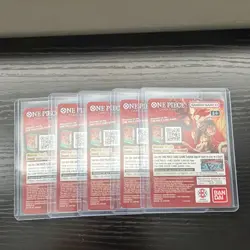 2026 One Piece x Dodgers Luffy DON QR Promo Card Insert x5 - Image 1