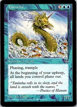 MTG Magic The Gathering Taniwha Mirage Played See Scan D - Image 1