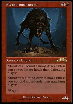 Monstrous Hound - Prerelease Promo ~ Moderately Played Prerelease Promos MTG Mag - Image 1