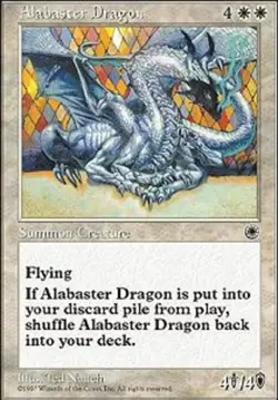 Mint/Near-Mint, English - 1 x MTG Alabaster Dragon Portal - Image 1