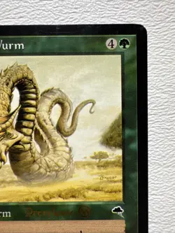 Dirtcowl Wurm - LP/MP Tempest [Prerelease Gold Stamped Promo] #221 MTG Magic - Image 3