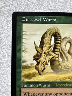 Dirtcowl Wurm - LP/MP Tempest [Prerelease Gold Stamped Promo] #221 MTG Magic - Image 4