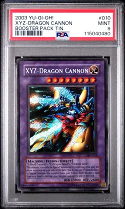 2003 Yu-Gi-Oh! XYZ-Dragon Cannon BPT Limited Edition Secret Rare PSA 9 - Image 1