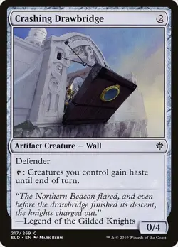 [MTG] Crashing Drawbridge (Foil) (217) (ELD) NM - Image 1