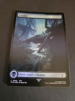 Swamp (0302) #302 (Foil) (NM) Final Fantasy FIN Magic MTG - Image 1