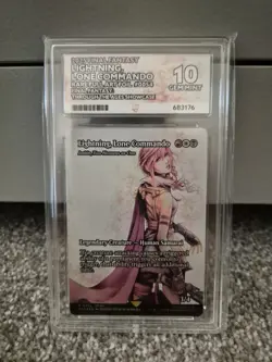 Lightning, Lone Commando #0054 Final Fantasy MTG. Rare Full Art FOIL. ACE 10 - Image 1