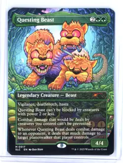 MtG SLC Questing Beast #17 Borderless Encyclopedia Countdown Secret Lair - Image 1