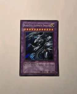 Yugioh Blue-Eyes Ultimate Dragon JMP-EN005 Limited Edition Secret Rare MP - Image 1