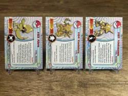 2000 Topps Pokemon TV Animation Series Abra, Kadabra & Alakazam Cards Vintage - Image 2