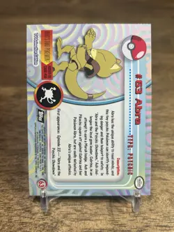 2000 Topps Pokemon TV Animation Series Abra, Kadabra & Alakazam Cards Vintage - Image 4