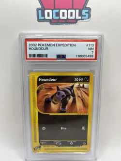 2002 Pokemon Expedition Houndour 113/165 PSA 7 Near Mint Vintage - Image 1