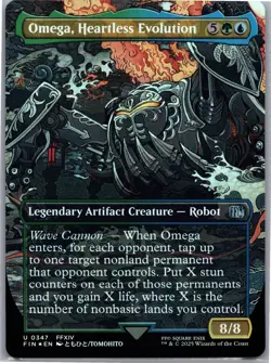 Omega, Heartless Evolution (Borderless) FIN 347 Foil U NM FINAL FANTASY - Image 1