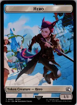 Hero (0003) // Knight Double-Sided Token FIN 3 // 10 T NM FINAL FANTASY - Image 1