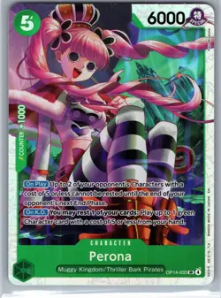 Perona OP14 OP14-033 Foil SR NM The Azure Sea's Seven - Image 1