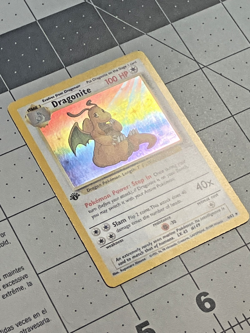 Dragonite 4/62 Holo 1st Edition Pokemon Fossil MP - Image 3