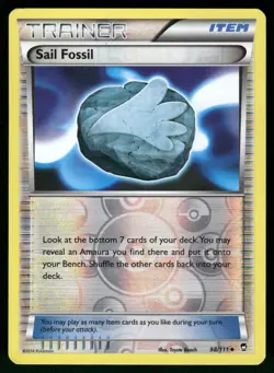 Sail Fossil 98/111 Uncommon Furious Fists Pokemon Reverse Holo Lightly Played - Image 1