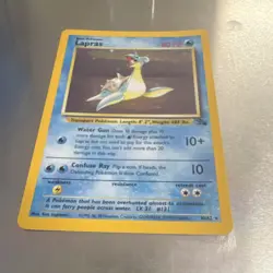 WoTC Pokemon TCG Fossil Lapras 10/62 Holo Rare 80HP English Unlimited - Image 2