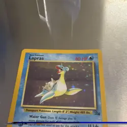 WoTC Pokemon TCG Fossil Lapras 10/62 Holo Rare 80HP English Unlimited - Image 3
