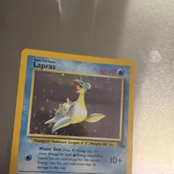 WoTC Pokemon TCG Fossil Lapras 10/62 Holo Rare 80HP English Unlimited - Image 4