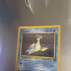 WoTC Pokemon TCG Fossil Lapras 10/62 Holo Rare 80HP English Unlimited - Image 5