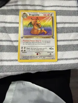 Wizards of the Coast Pokemon TCG Fossil 1st Ed Dragonite 19/62 Holo 1999 100 HP - Image 5