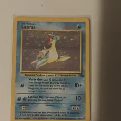 Wizards of the Coast Lapras 10/62 Fossil Holo Rare Unlimited English 1999 - Image 2