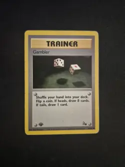 Gambler 60/62 - 1st Edition - Fossil Pokemon TCG - Image 1