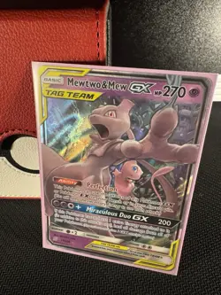Pokemon Mewtwo & Mew Tag Team GX Unified Minds Holo Ultra Rare Card 71/236 - Image 1