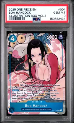 2025 One Piece Promos Boa Hancock Illustration Box Vol.1 PSA 10 #004 - Image 1