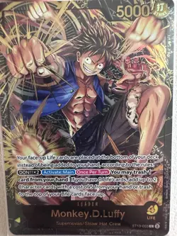 Monkey D Luffy ST13-003 Premium Card Collection One Piece NM Foil - Image 1