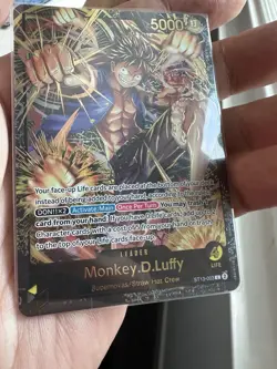 Monkey D Luffy ST13-003 Premium Card Collection One Piece NM Foil - Image 2